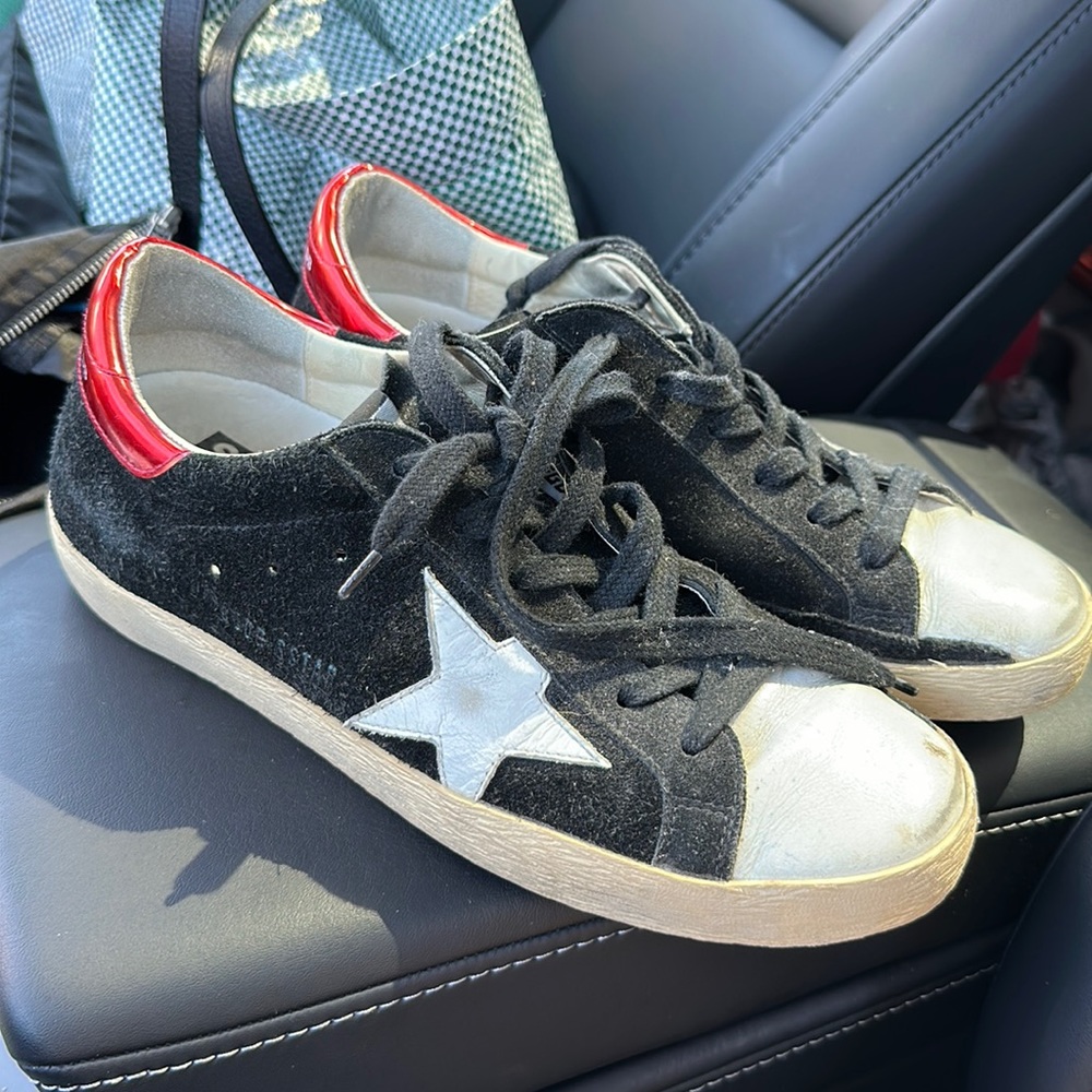 Golden Goose Superstar Trainers In Black